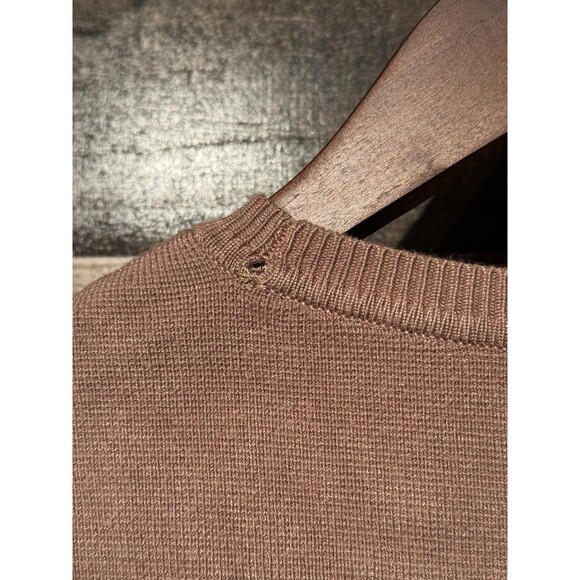 Vtg Y2K Abercrombie Fitch XS Crop Top Crew Long Sleeve Bella Swan  Knit - Picture 10 of 10